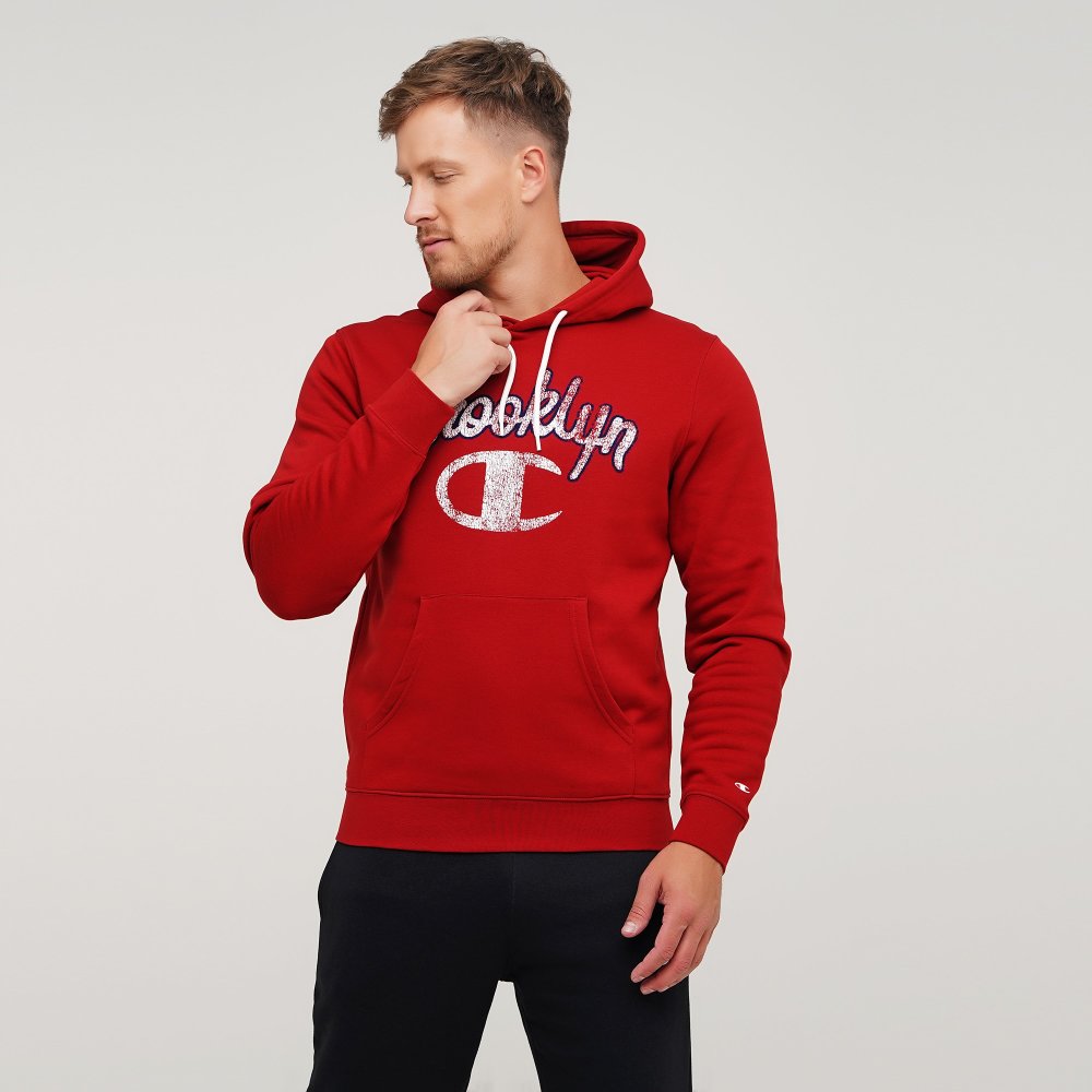 

Мужское худи Champion Hooded Sweatshirt Красный 42 (cha214827-RDD)