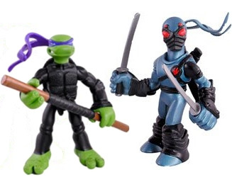 

Игровой Набор Playmates мини-фигурок Донателло и Фут Ниндзя - Donatello and Foot Tech Ninja, 4Kids, 7 см (143185)