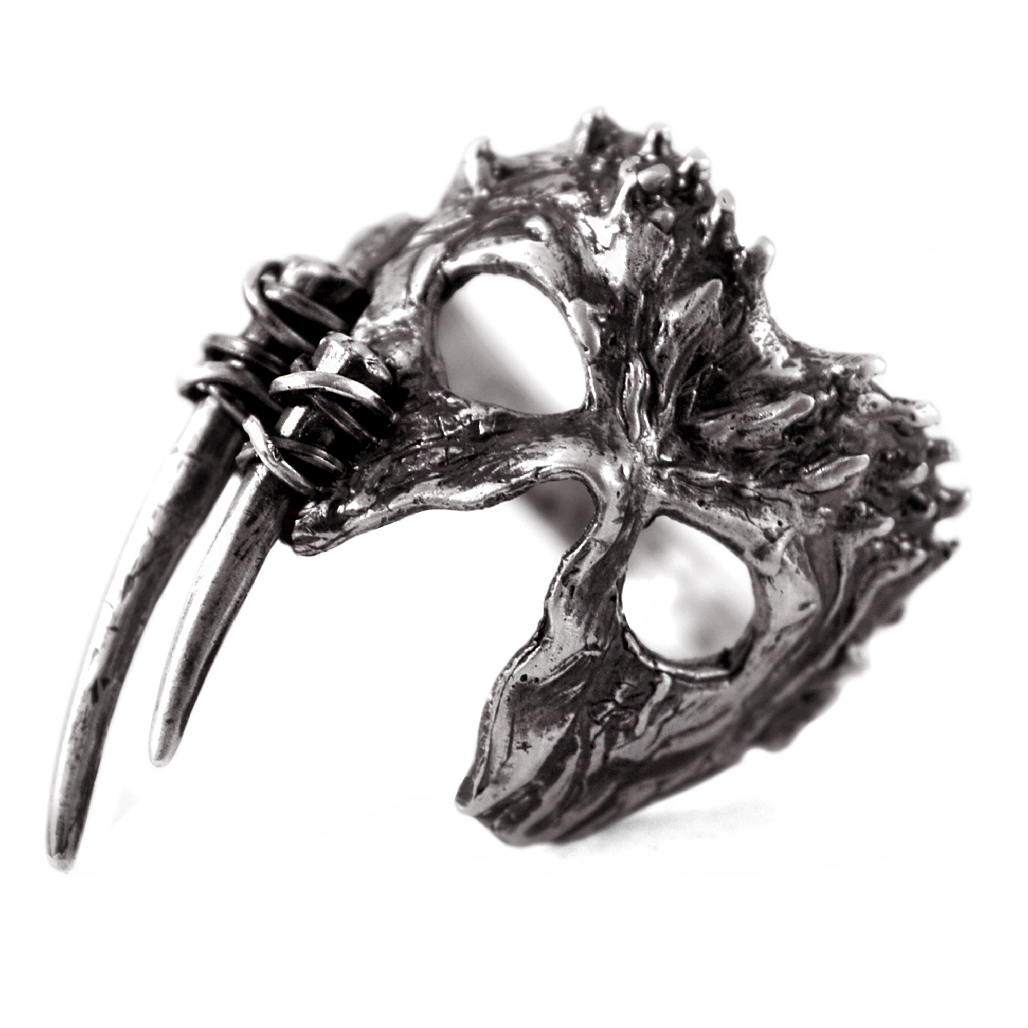 

Серебряное кольцо перстень EJ Hunters mask 18 EJK059