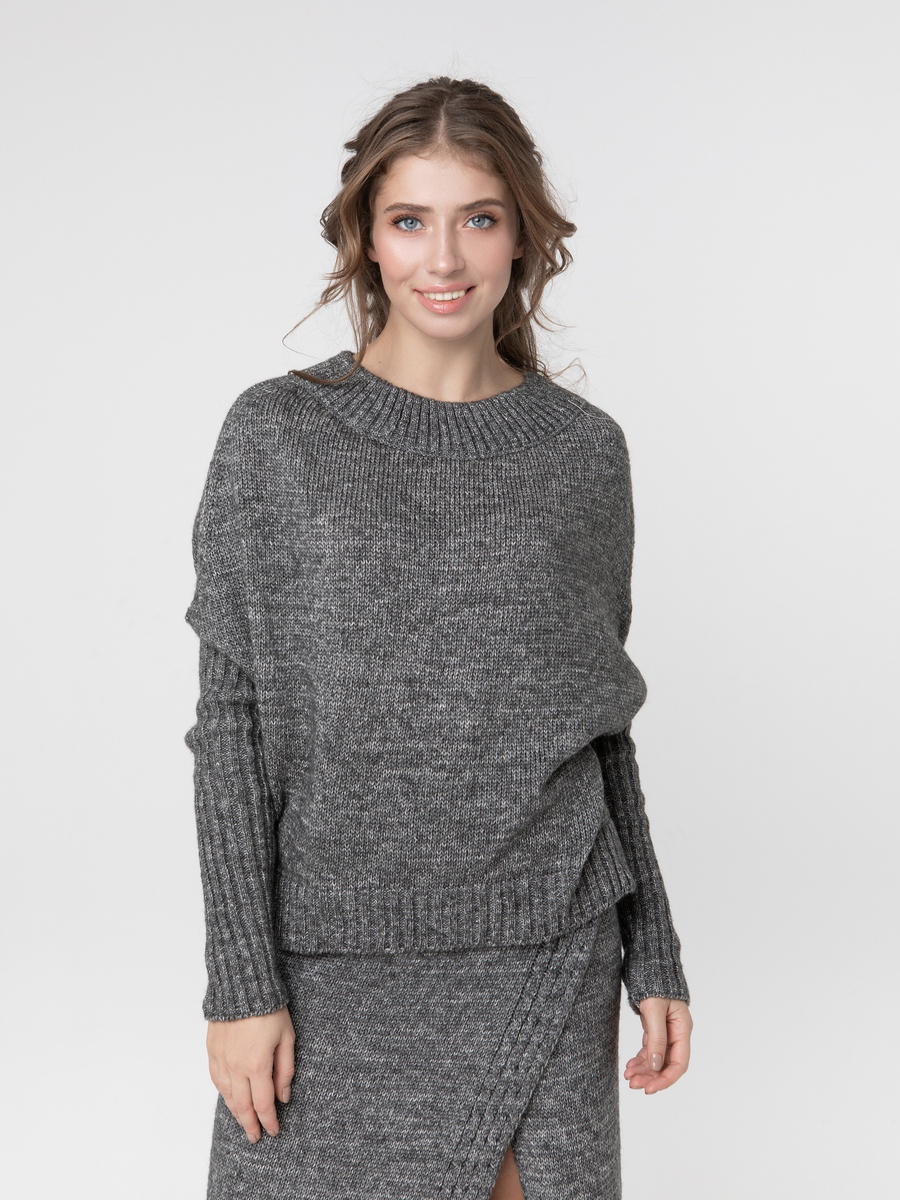 

Джемпер Sewel JW576350000 Oversize Серый меланж