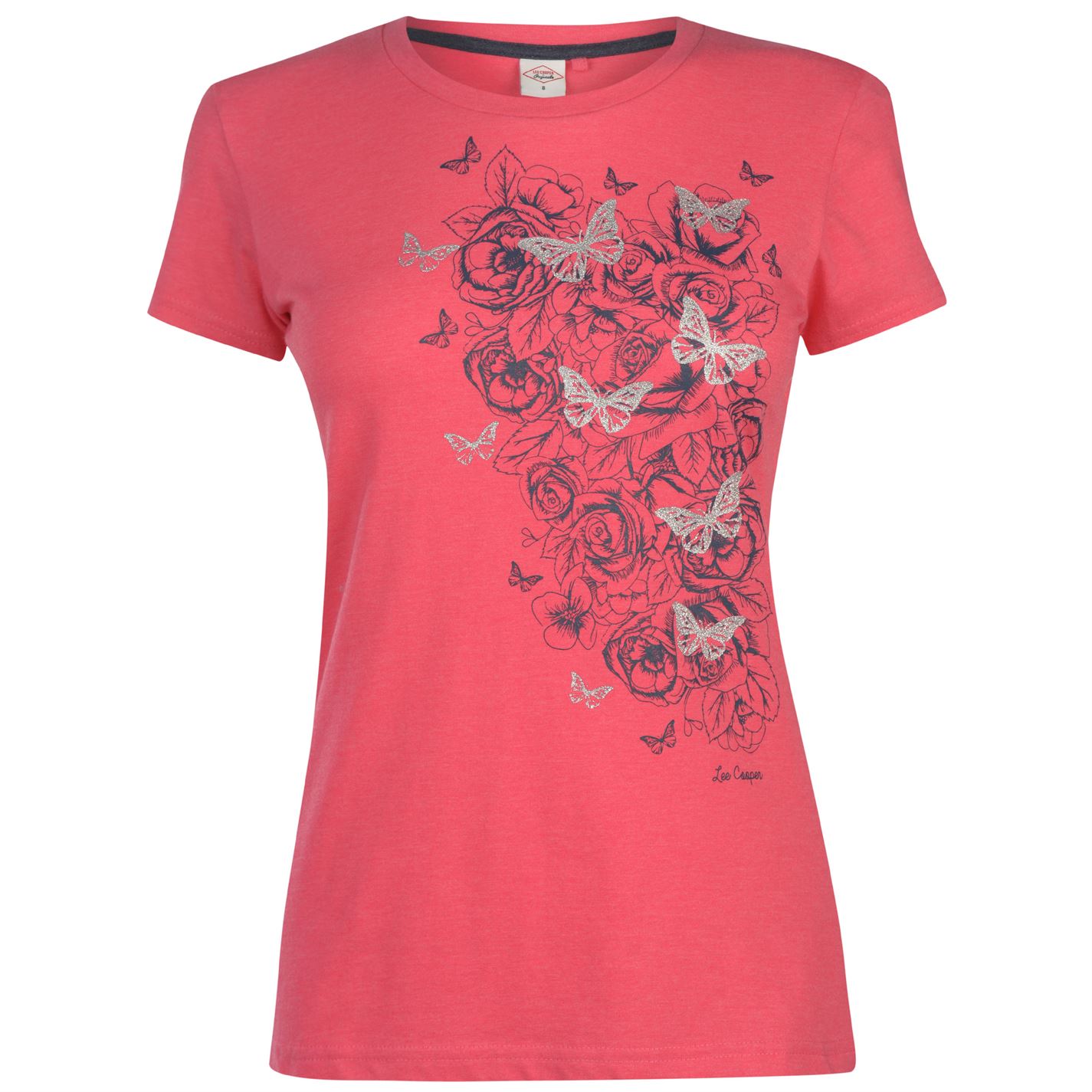 

Футболка Lee Cooper Classic T Shirt Ladies XS розовый