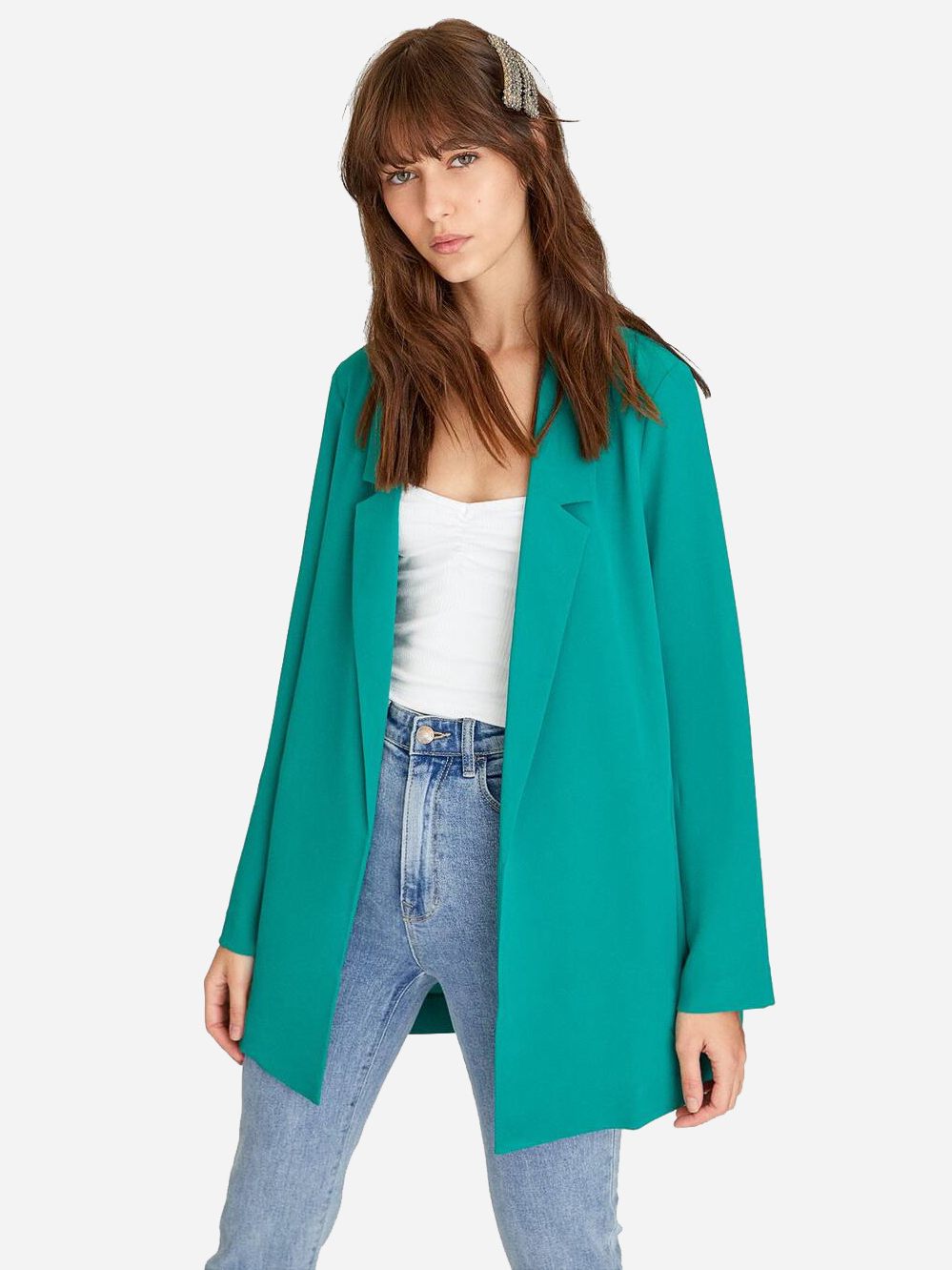 

Пиджак Stradivarius 01908522510 M Бирюзовый