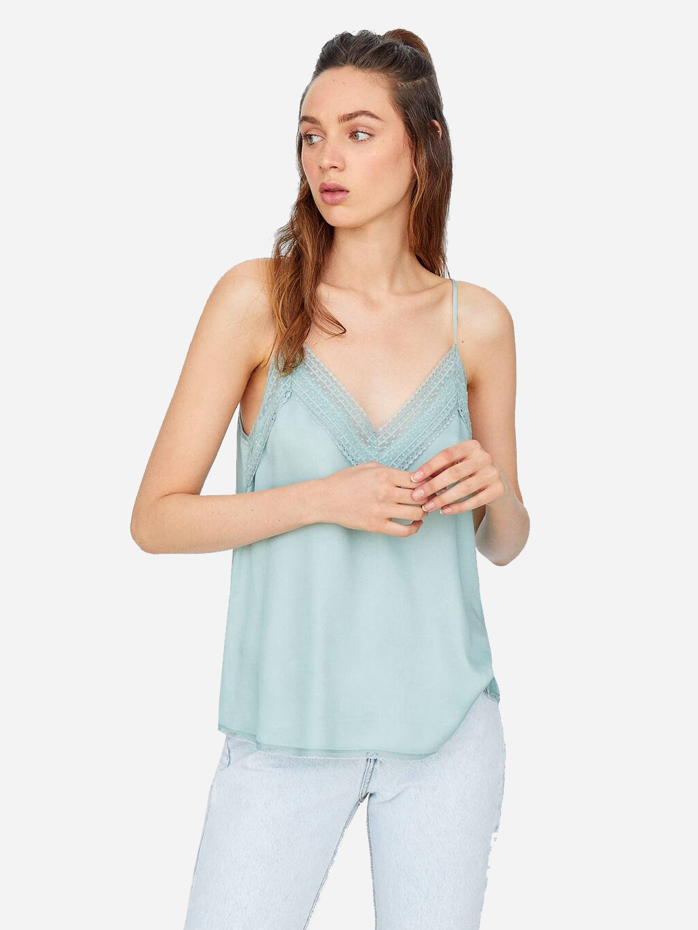 

Топ Stradivarius 2002/627/506 S Мятный