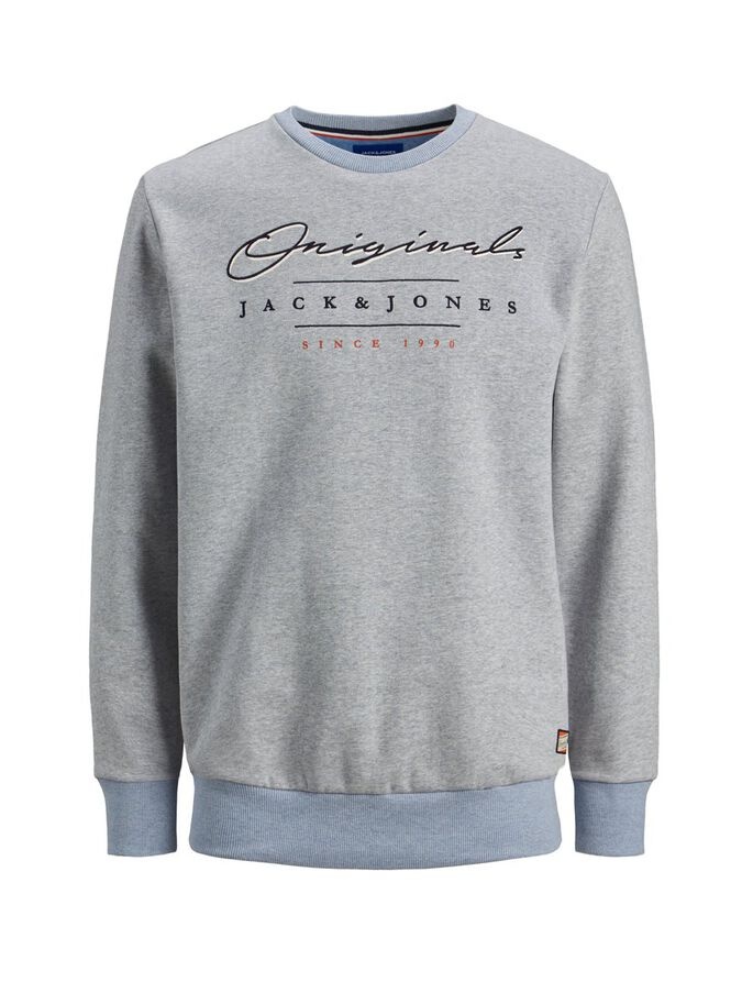 

Худи Jack & Jones JORSTATION SWEAT CREW NECK XL Серый 12177000BlueHeaven
