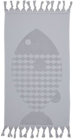 

Полотенце Barine Fish Gri 90 х 160 Серое (SVT-2000022072809)