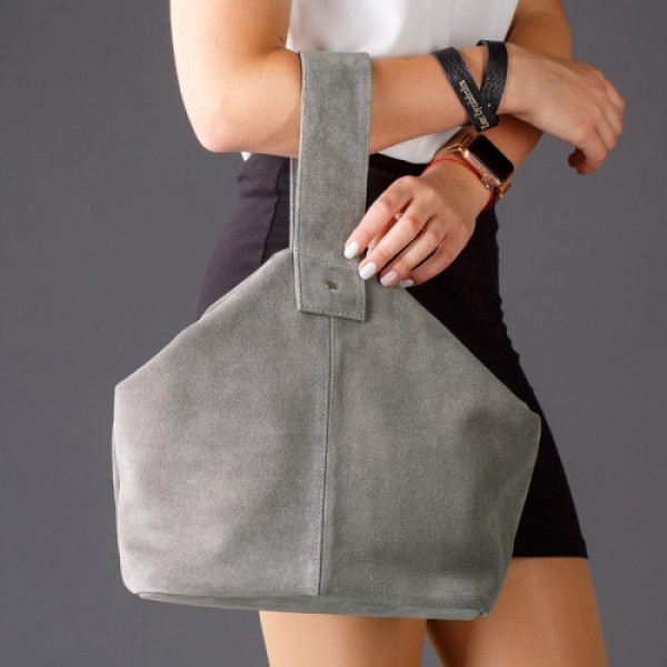 

Замшевая женская сумка LL №901054 gray