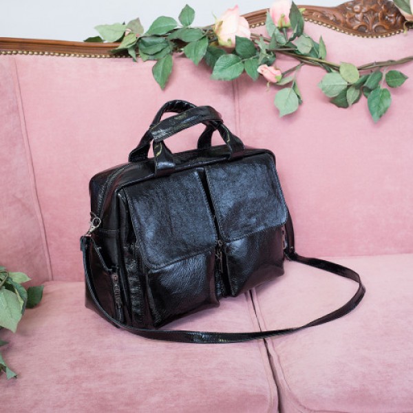 

Сумка женская кожаная LL №91510 black
