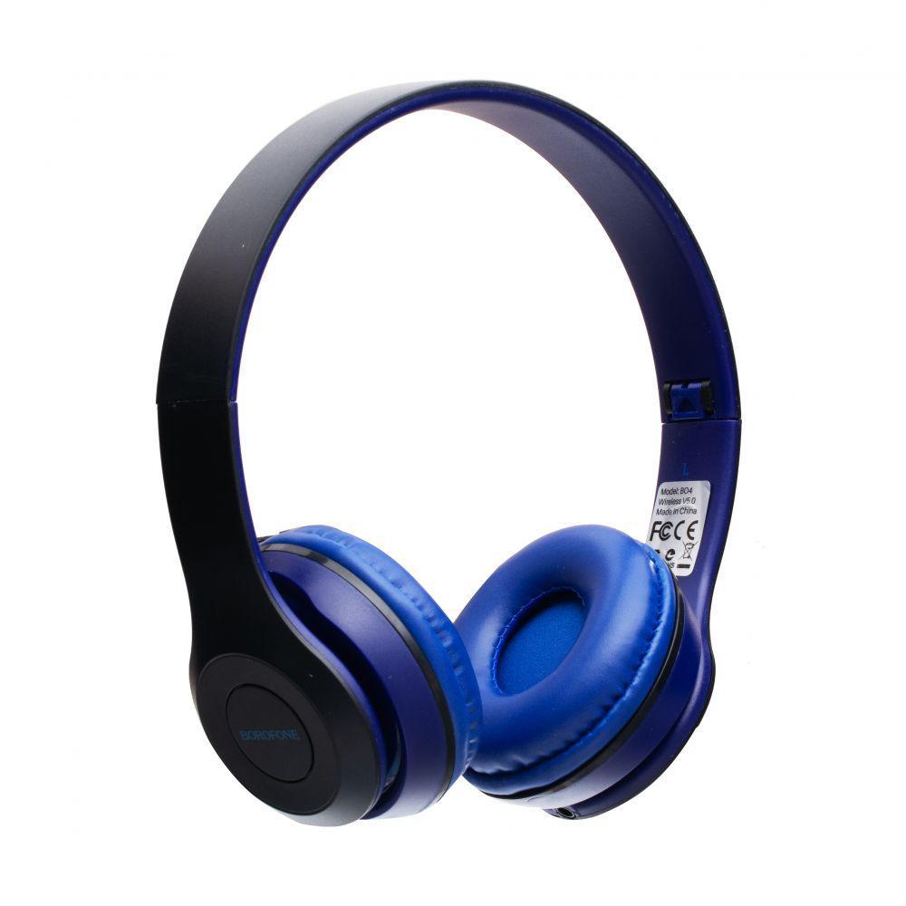 

Беспроводная Borofone BO4 Bluetooth стерео наушники Синие