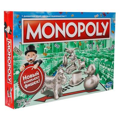 

Игра настольная Hasbro gaming Монополия на русском (C1009121) (10-528685)