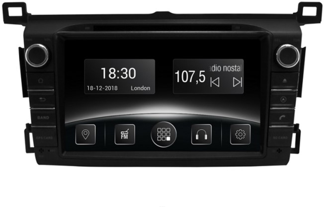 

Автомагнітола штатна Gazer CM6008-A40 для Toyota RAV 4 (A40) 2013-2016