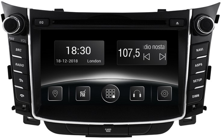 

Автомагнітола штатна Gazer CM5007-GD для Hyundai i30 (GD) 2012-2016