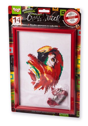 

Вышивка крестиком на канве "Cross Stitch: Попугай" VKB-01-14 (15-45770)