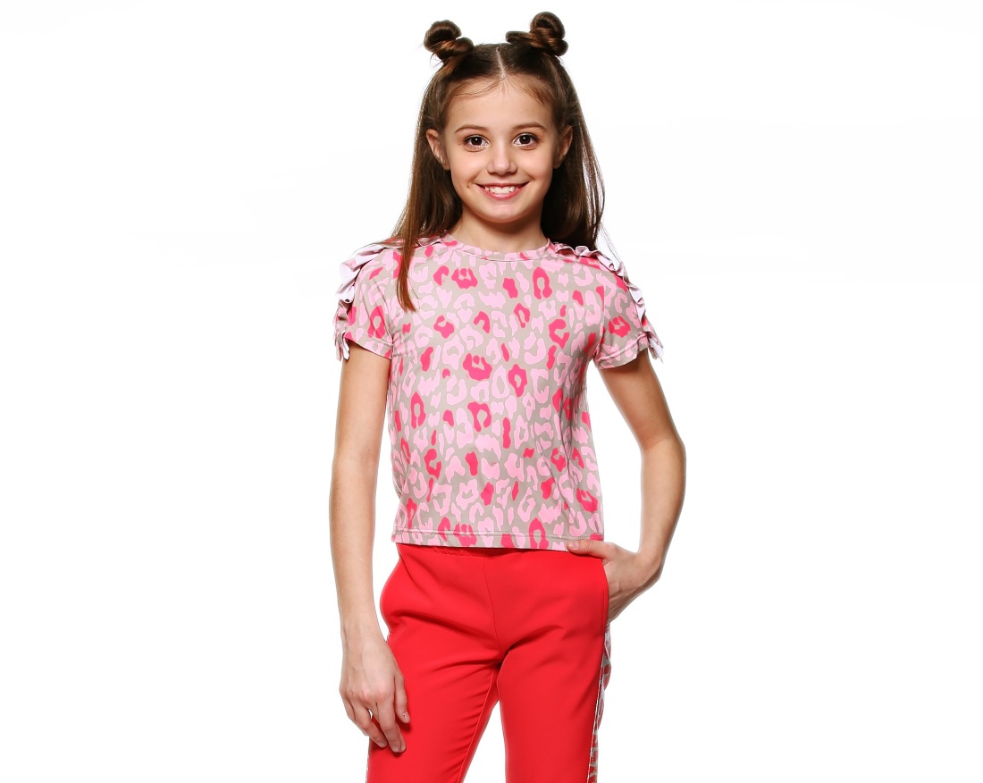 

Футболка для девочек Lukas Kids "Лео" 134 розовая (8153)