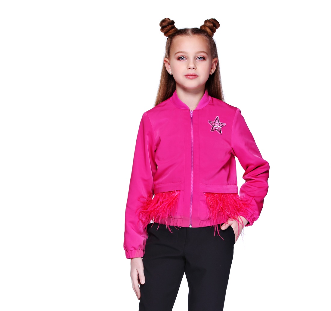 

Куртка Lukas Kids з відстібаємим пір'ям 152 малиновая (9137)