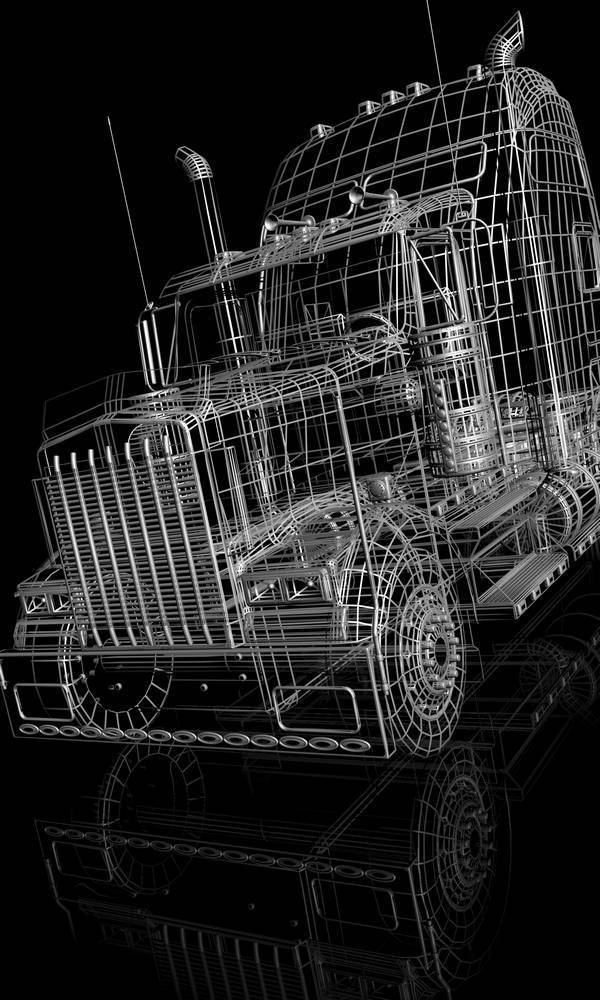 

Картина на холсте LaPrint 3D транспорт 60х90 см