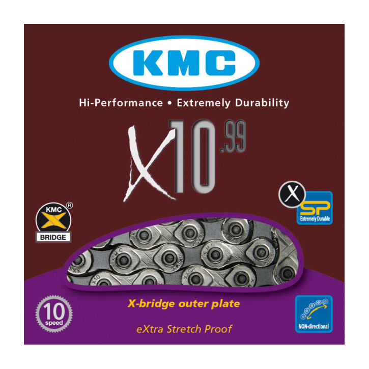 

Цепь велосипедная KMC X10.99 10 ск.