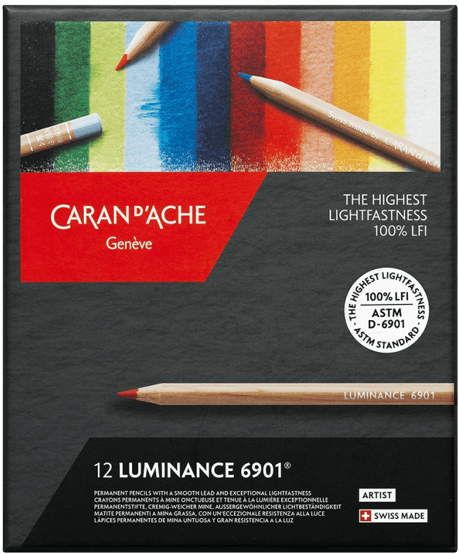 

Карандаши цветные Caran d'Ache Luminance 6901 картонный бокс 12 цветов (7630002335621)