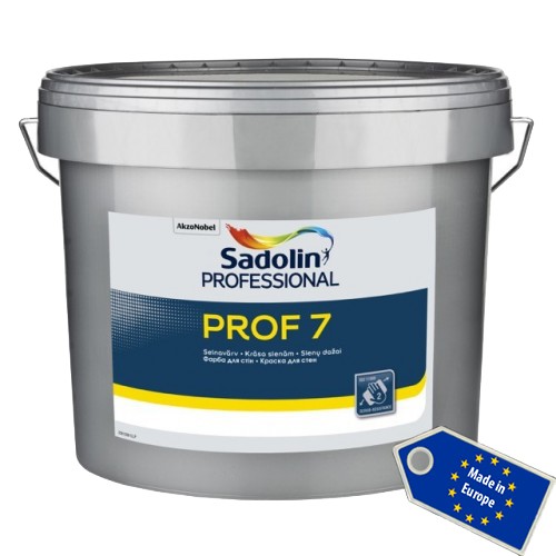 

Матовая латексная краска для внутренних работ Sadolin Prof 7 Белый 10 л