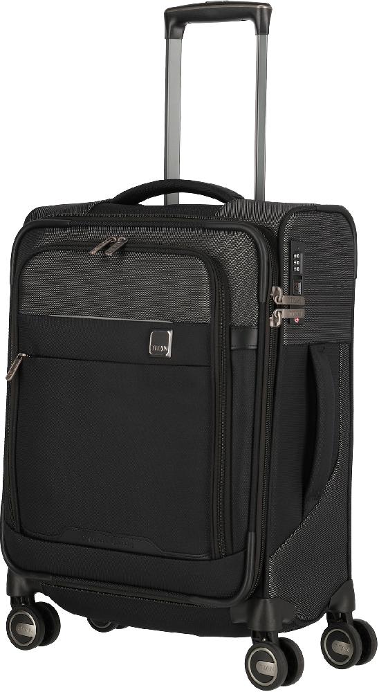 

PRIME/Black Чемодан на 4 колесах S (38л,2,7кг) (40x55x20см) Titan Ti391406-01