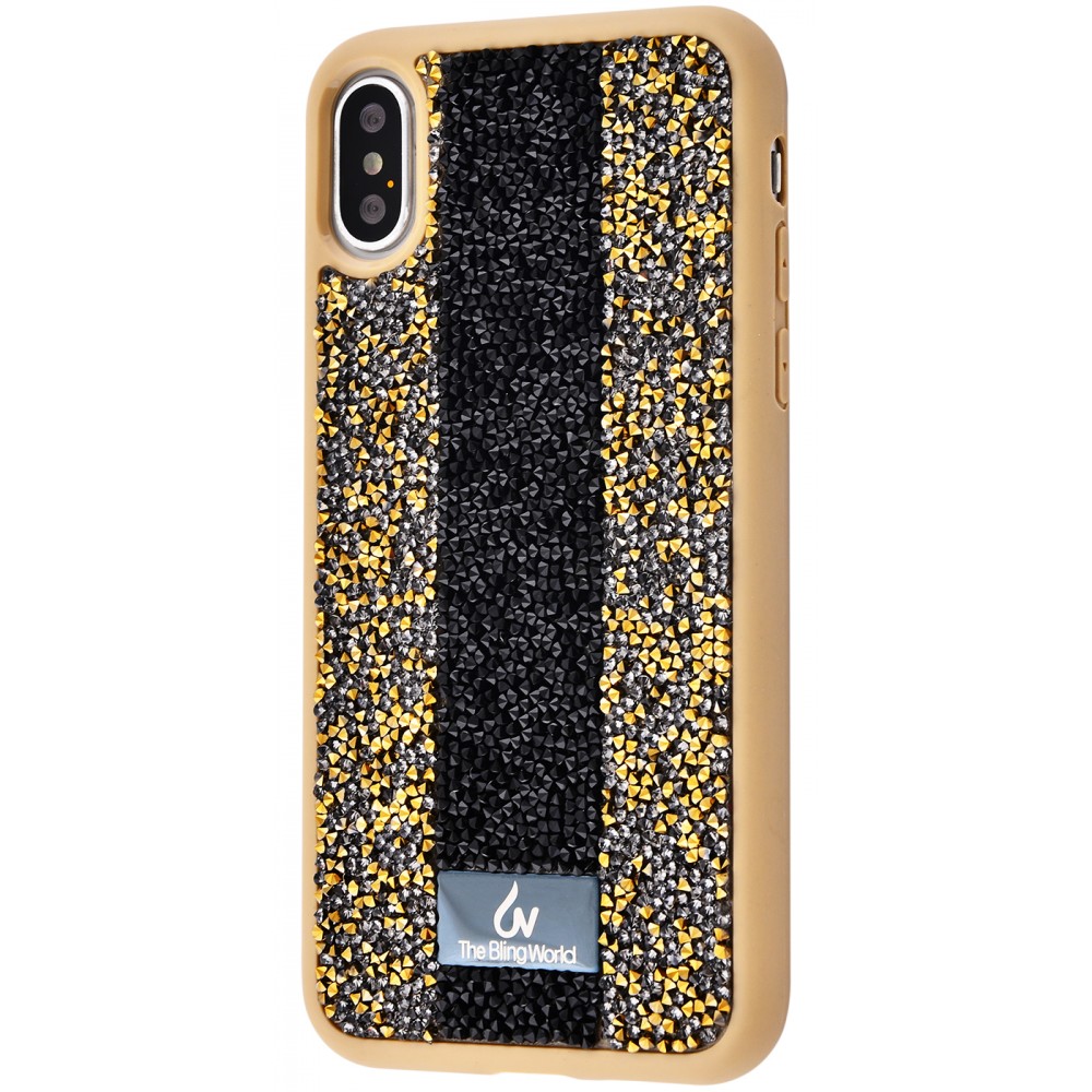 

Чехол для iPhone Xs Max Bling World золотистый / черный