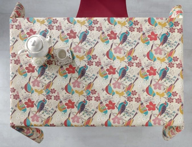 

Скатерть с акриловым покрытием 8429 Time Textile 140x240 см Бежевый