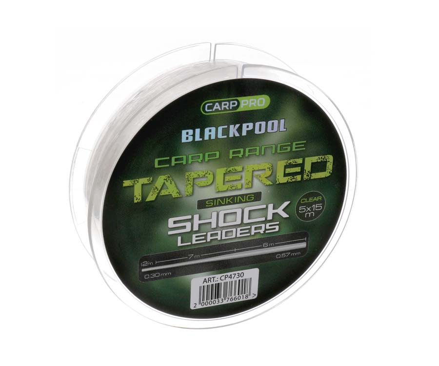 

Шок-лидер Carp Pro Blackpool Sink Tapered Mono 0.3-0.57 мм, 5х15 м (арт.3838CP4730)