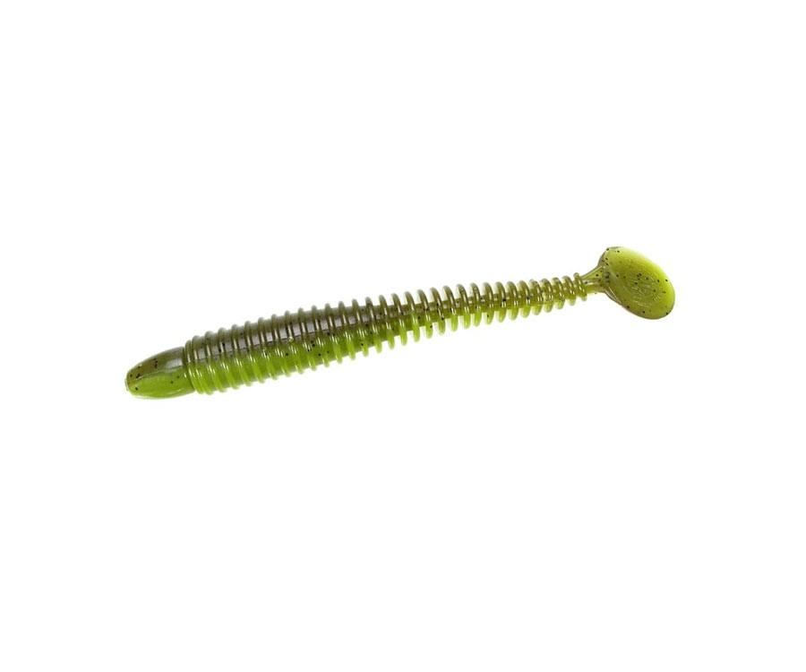 

Виброхвост Lunker City Swimming Ribster 4" 149 Green Stew (арт.383888149)