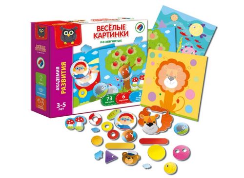 

Магнитная игра "Веселые картинки" (укр) VT5422-06 (15-105284)