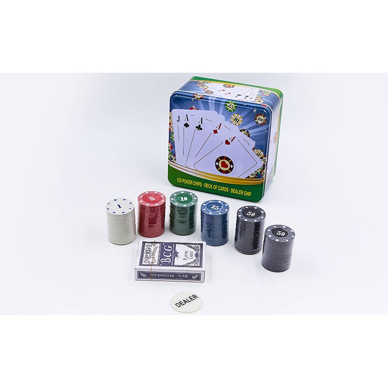 

Набор для покера в металлической коробке PlayGame, код: IG-6893