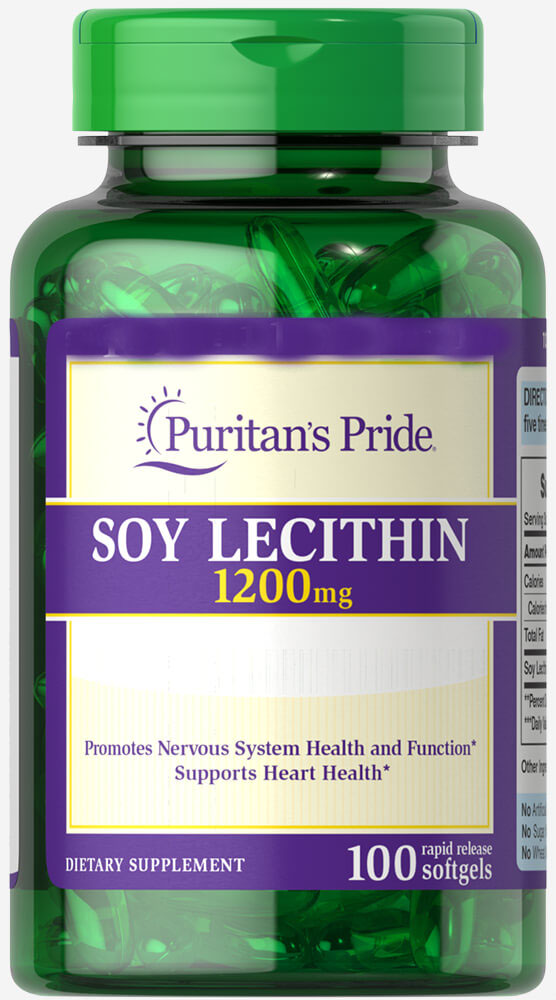 

Специальный продукт Puritan's Pride Soy Lecithin 1200 mg 100 капсул (4384301664)