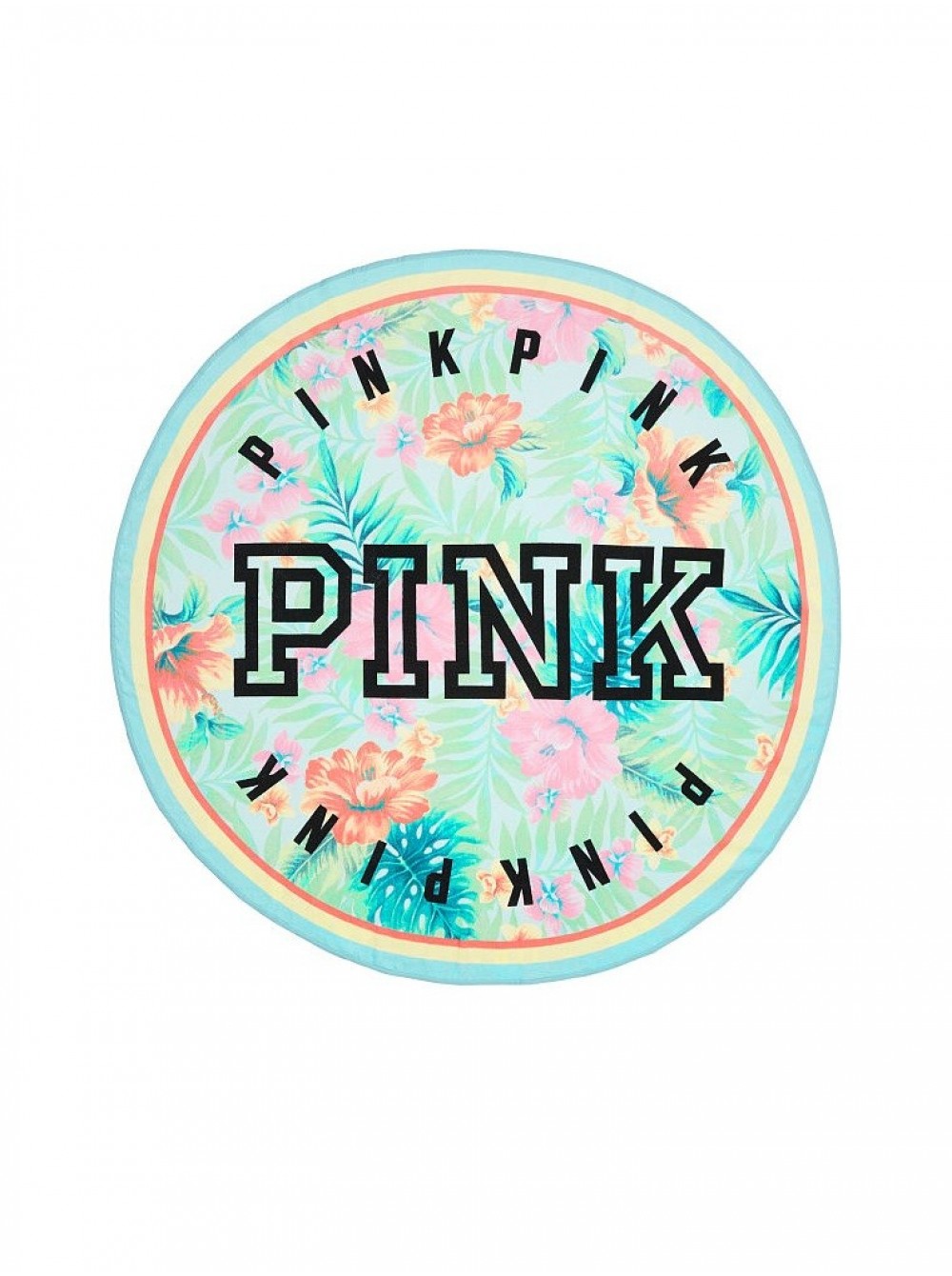 

Пляжное полотенце Victoria's Secret PINK хлопковое цветочный принт 8105