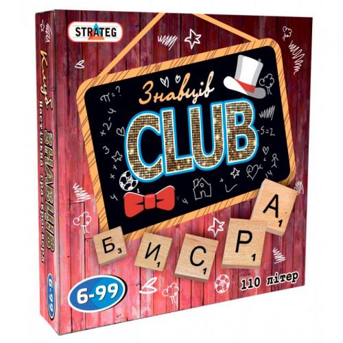 

Настольная игра "Знатоков CLUB" (укр) 702 (15-102688)