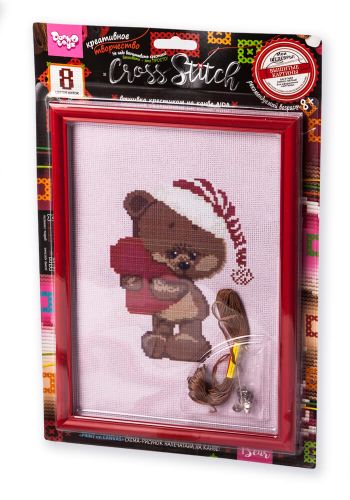 

Вышивка крестиком на канве "Cross Stitch: Мишка с сердечком" VKB-01-08 (15-45095)