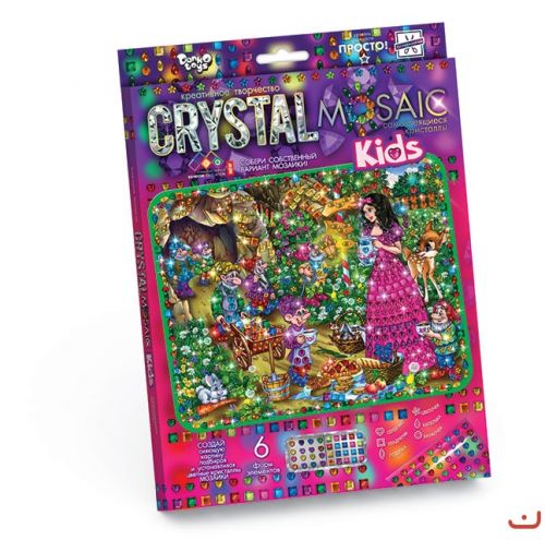 

Набор для креативного творчества "CRYSTAL MOSAIC KIDS", "Белоснежка" CRMk-01-07 (15-38575)