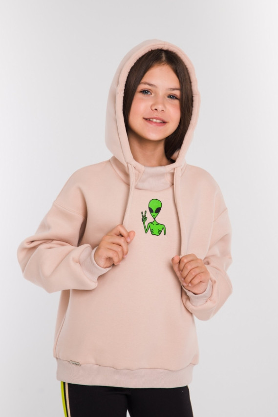 

Кофта для дівчинки Suzie Лина бежевий утеплена 152
