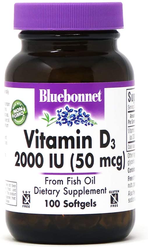 

Витамины Bluebonnet Nutrition Vitamin D3 2000 IU 100 капсул (4384302942)
