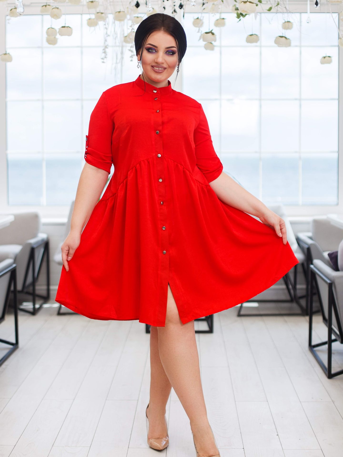 

Платье DNKA д41450 - Красное, Платье DNKA д41450 54-56 Красное