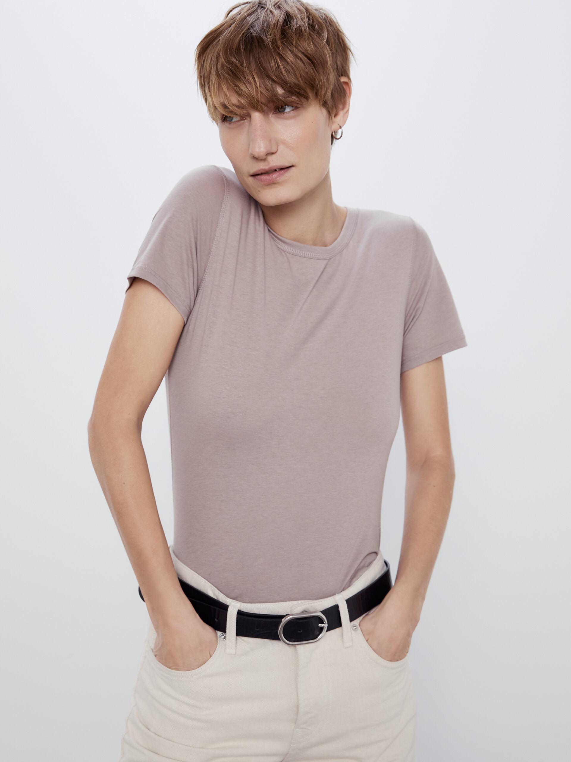 

Футболка Zara 3431/626/706 S Бежевая