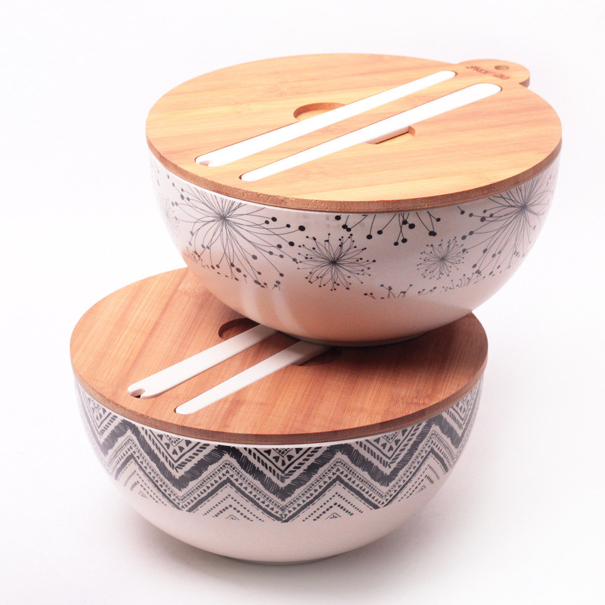 

Миска из бамбукового волокна с крышкой и приборами 27 см Kamille KM-4384