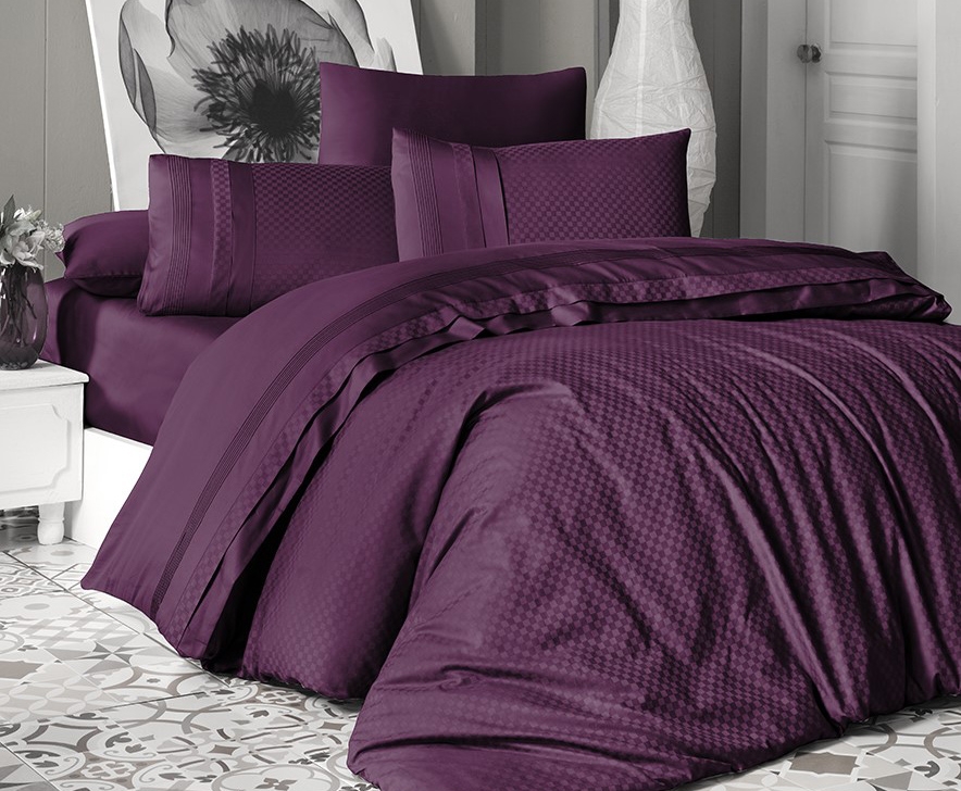 

Комплект постельного белья First Choice Deluxe Сатин 200х220 "SQUARE STYLE FUSYA"