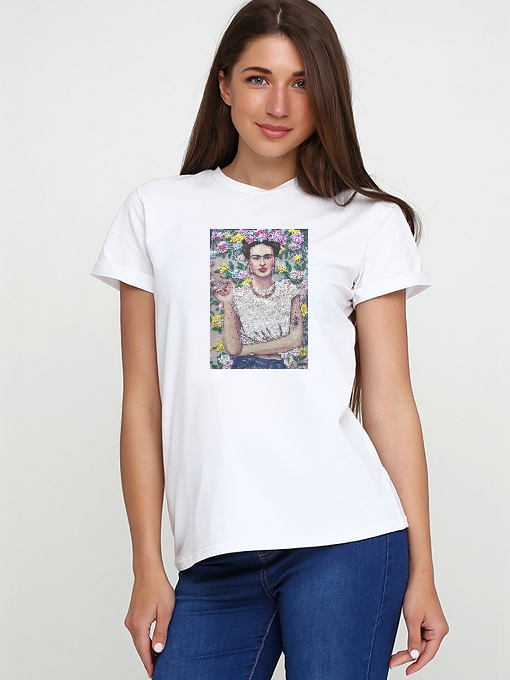 

Футболка Malta 19Ж441-24-Р3 Frida Kahlo М (44) Белая