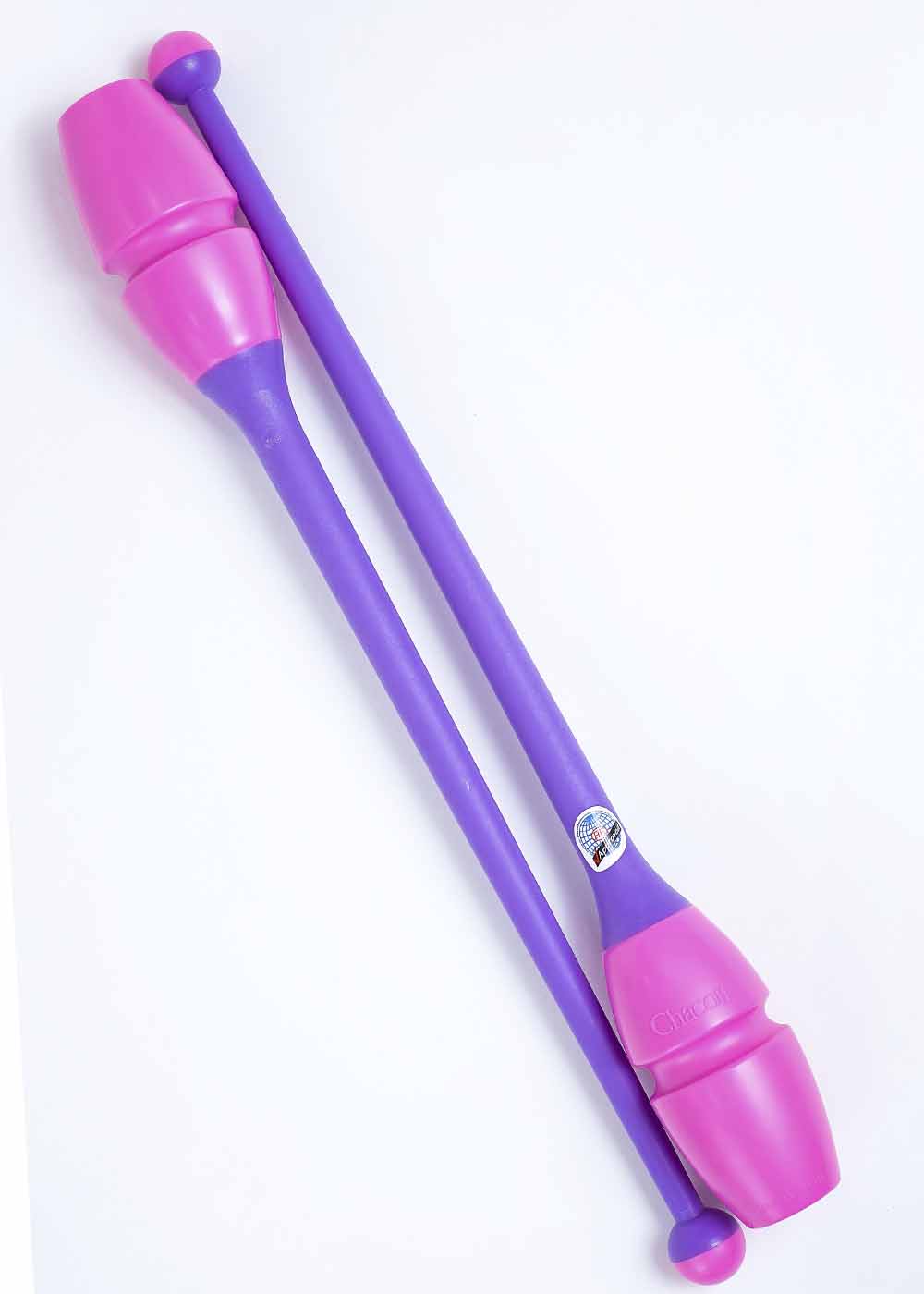 

Булавы для гимнастики CHACOTT CC65203 пластик+резина 41cm Pink - Purple (CC65203)
