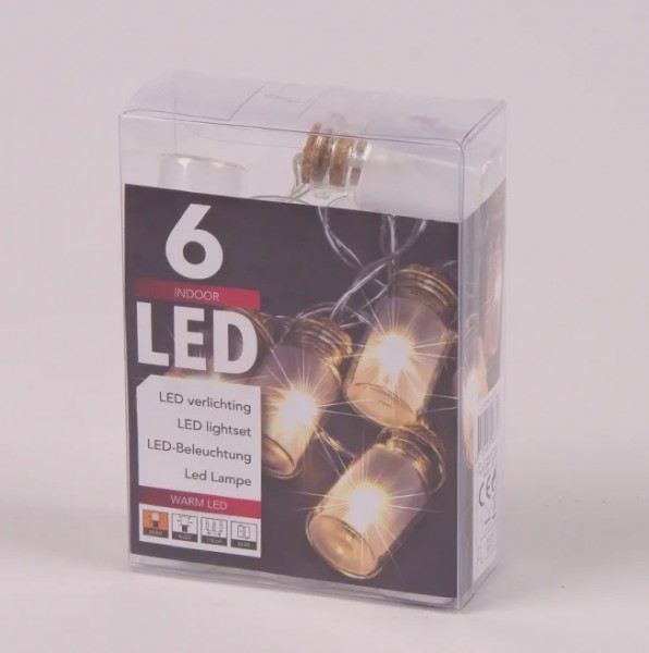 

Гирлянда LED Бутылочки теплый свет 6 светодиодов 1,1 м 45008 (BAM02928)