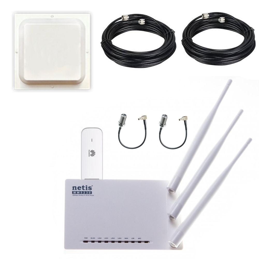 

Комплект HomeWiFi MIMO (WiFi в частный дом или дачу 4G до 100 мБит/c Киевстар, Vodafone, Lifecell)