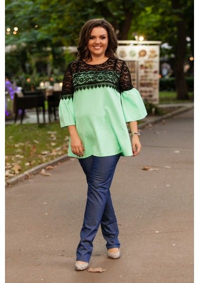 

Блузка Maximoda ЕФС180928_004  мятный, Блузка Maximoda ЕФС180928_004 60 мятный