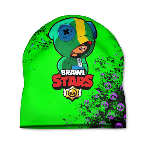 

Детская трикотажная шапка Леон Brawl Stars, цвет Зеленый