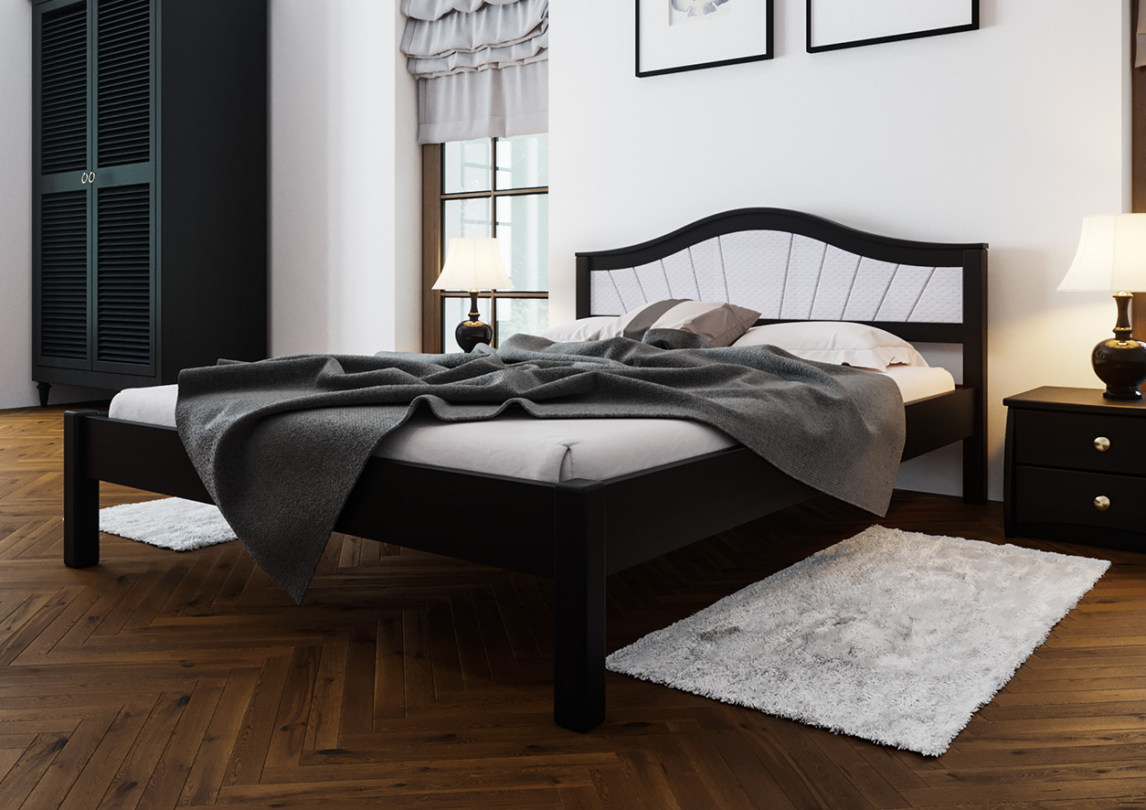 

Кровать ИТАЛИЯ Мягкое изголовье ЧДК (160 * 200) Венге