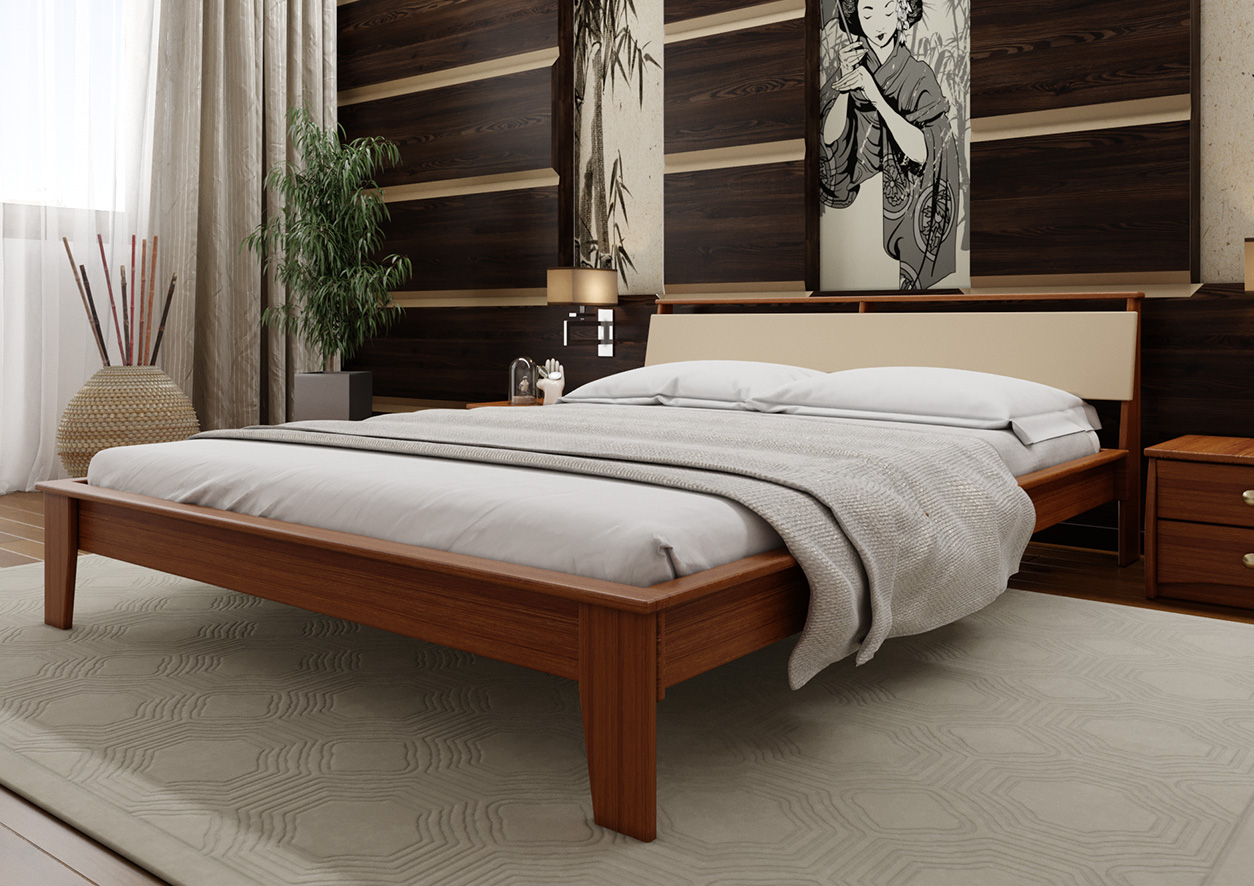 

Кровать ВЕНЕЦИЯ Мягкое изголовье ЧДК (160 * 200) Орех