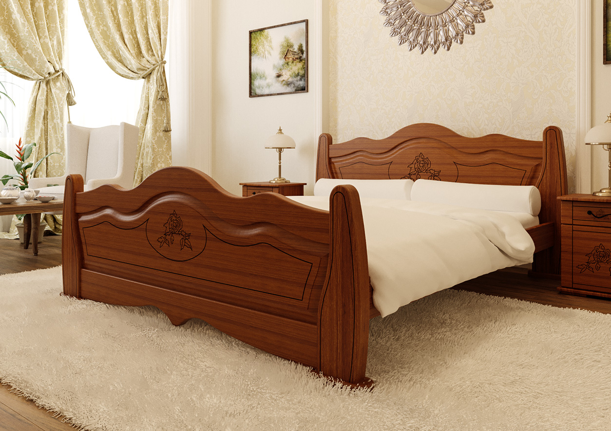 

Кровать МАЛЬВА ЧДК (120 * 200) Орех