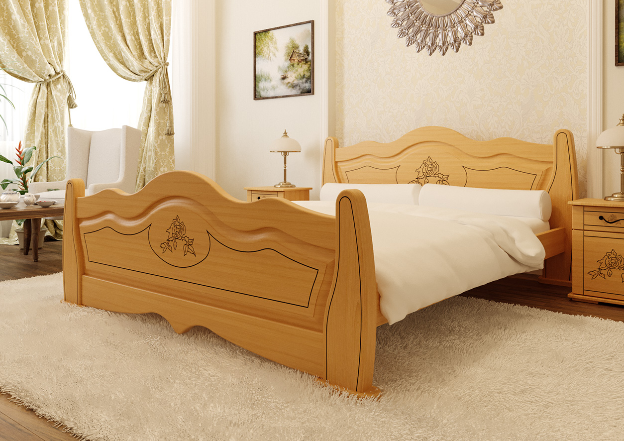 

Кровать МАЛЬВА ЧДК (140 * 200) Ольха